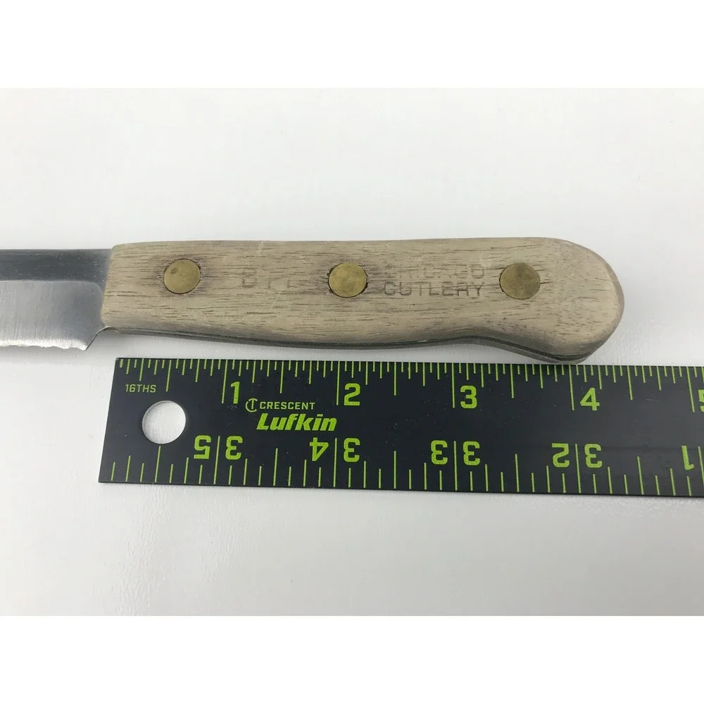 Chicago Cutlery BT7 Serrated Bread Knife Walnut Wood Handle Kitchen Utensil 7